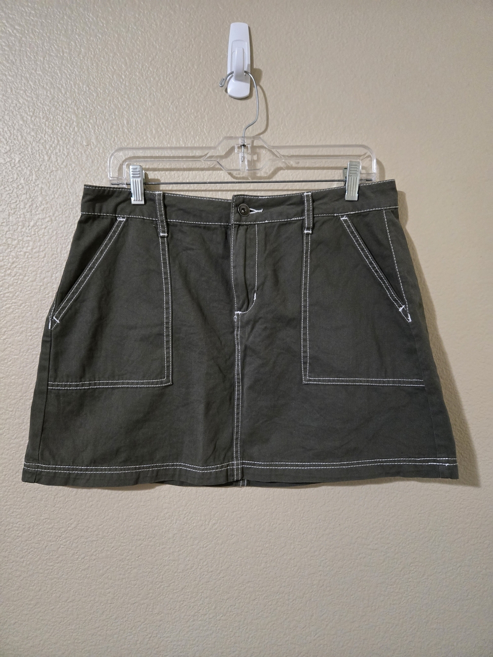 Social Collision Utility Mini Skirt Size Large - Women
